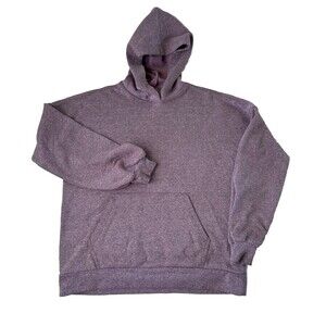Zenana Womens Pullover Hoodie Size Small Heather Purple Pouch Pocket